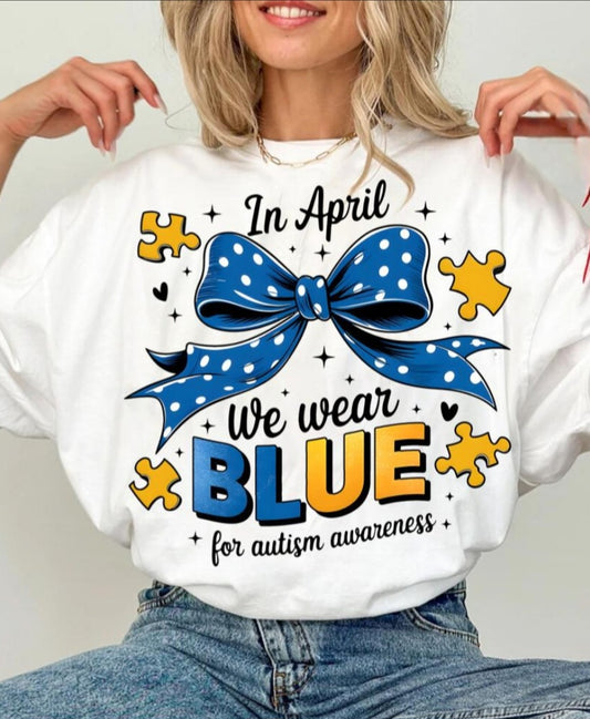 Autism Blue Bow